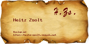 Heitz Zsolt névjegykártya